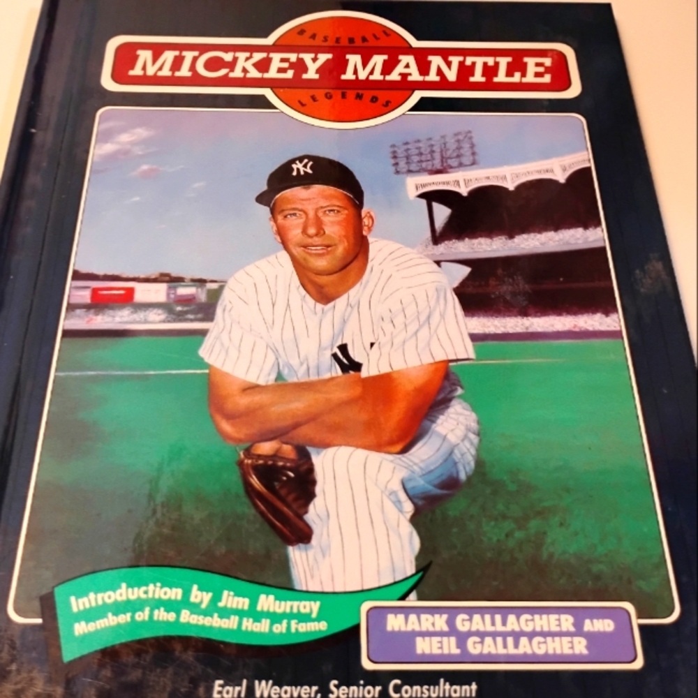 Mickey Mantle baseball legends hardcover book Hank Aron Cy Young Babe Ruth